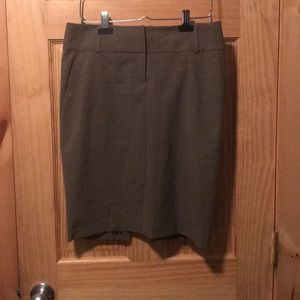 Work skirt with leopard-print lining by Express